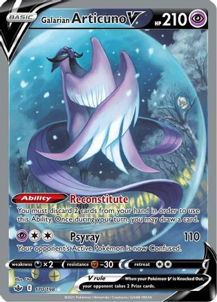 Galarian Articuno V (Alternate Full Art) 170/198 - Holofoil Chilling Reign