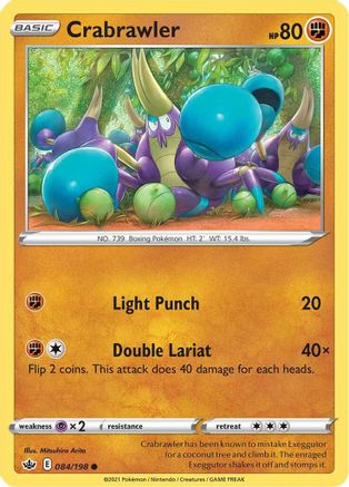 Crabrawler 084/198 - Reverse Holofoil Chilling Reign