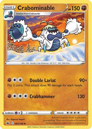 Crabominable 085/198 - Reverse Holofoil Chilling Reign