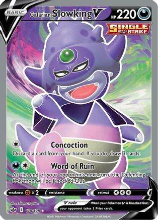 Galarian Slowking V (Full Art) 178/198 - Holofoil Chilling Reign