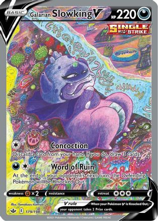 Galarian Slowking V (Alternate Full Art) 179/198 - Holofoil Chilling Reign