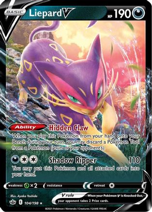 Liepard V 104/198 - Holofoil Chilling Reign