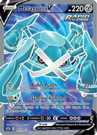 Metagross V (Full Art) 181 - Holofoil Chilling Reign