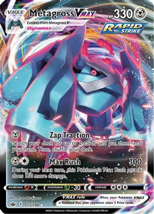 Metagross VMAX 113/198 - Holofoil Chilling Reign