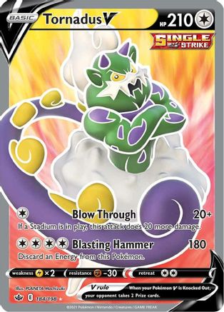 Tornadus V (Full Art) 184/198 - Holofoil Chilling Reign