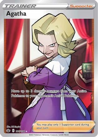 Agatha (Full Art) 186/198 - Holofoil Chilling Reign