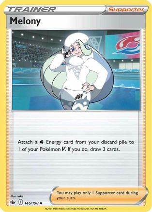 Melony 146/198 - Reverse Holofoil Chilling Reign