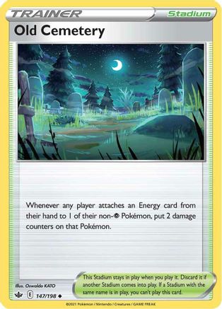Old Cemetery 147/198 - Reverse Holofoil Chilling Reign
