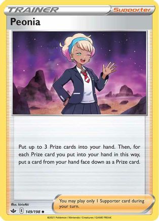 Peonia 149/198 - Reverse Holofoil Chilling Reign