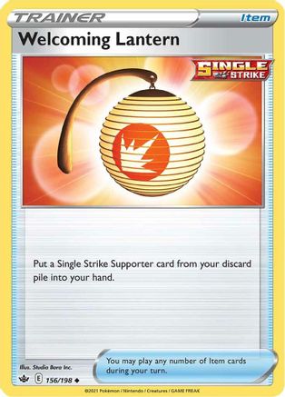 Welcoming Lantern 156/198 - Reverse Holofoil Chilling Reign