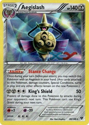 Aegislash (Prerelease) 086/146  - Holofoil XY Promos