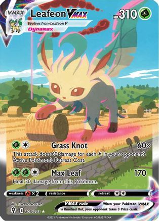 Leafeon VMAX (Alternate Art Secret) 205/203 - Holofoil Evolving Skies