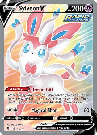 Sylveon V (Full Art) 183/203 - Holofoil Evolving Skies