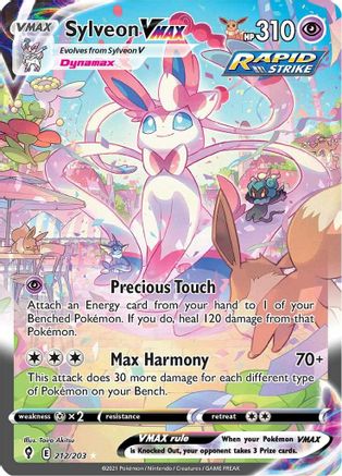 Sylveon VMAX (Alternate Art Secret) 212/203 - Holofoil Evolving Skies