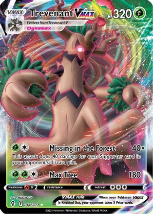 Trevenant VMAX 014/203 - Holofoil Evolving Skies