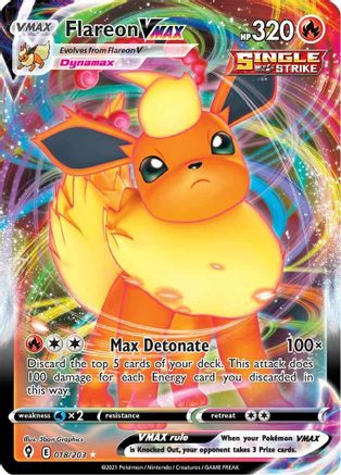 Flareon VMAX 018/203 - Holofoil Evolving Skies