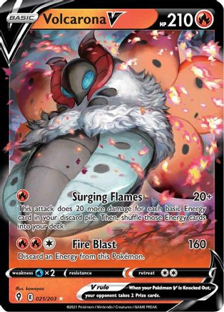 Volcarona V 021/203 - Holofoil Evolving Skies