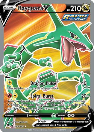 Rayquaza V (Full Art) 193/203 - Holofoil Evolving Skies