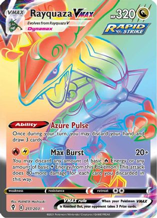 Rayquaza VMAX (Secret) 217/203 - Holofoil Evolving Skies