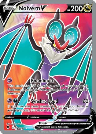 Noivern V (Full Art) 195/203 - Holofoil Evolving Skies