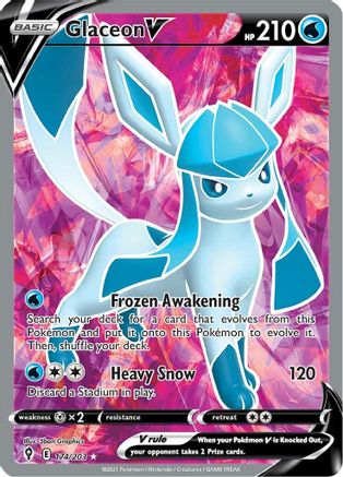Glaceon V (Full Art) 174/203 - Holofoil Evolving Skies