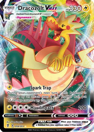 Dracozolt VMAX 059/203 - Holofoil Evolving Skies