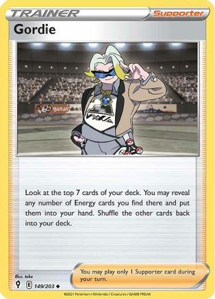 Gordie 149/203 - Reverse Holofoil Evolving Skies
