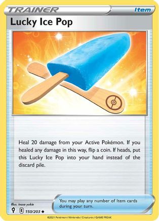 Lucky Ice Pop 150/203 - Reverse Holofoil Evolving Skies