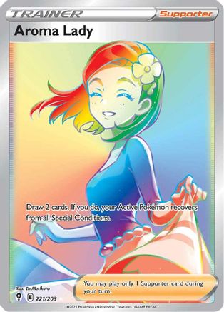 Aroma Lady (Secret) 221/203 - Holofoil Evolving Skies