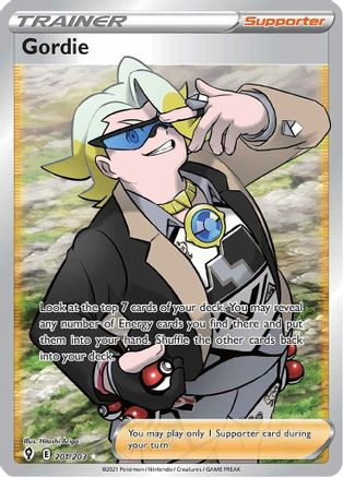 Gordie (Full Art) 201 - Holofoil Evolving Skies