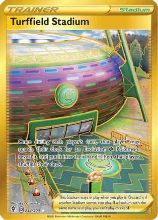 Turffield Stadium (Secret) 234/203 - Holofoil Evolving Skies