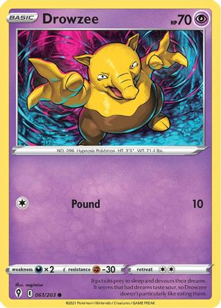 Drowzee 061/203 - Reverse Holofoil Evolving Skies