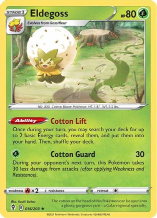 Eldegoss 016/203 - Holofoil Evolving Skies