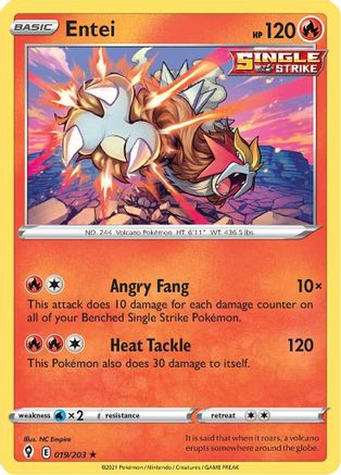 Entei 019/203 - Holofoil Evolving Skies
