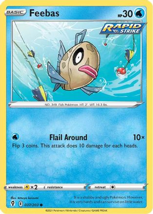 Feebas 037/203 - Reverse Holofoil Evolving Skies
