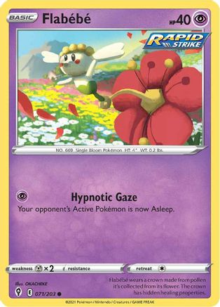 Flabebe 071/203 - Reverse Holofoil Evolving Skies