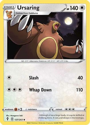 Ursaring 127/203 - Reverse Holofoil Evolving Skies