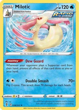 Milotic 038/203 - Reverse Holofoil Evolving Skies