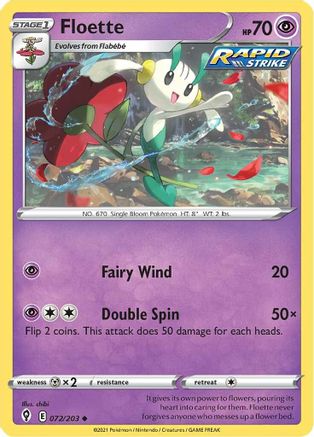 Floette 072/203 - Reverse Holofoil Evolving Skies