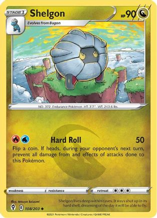 Shelgon 108/203 - Reverse Holofoil Evolving Skies