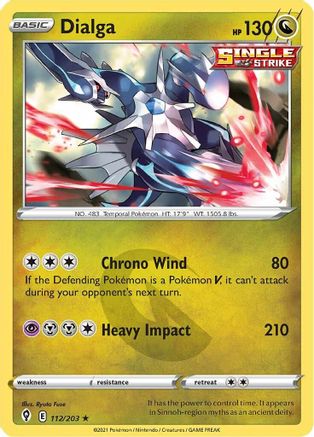 Dialga 112/203 - Holofoil Evolving Skies
