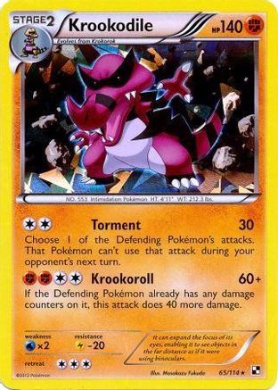 Krookodile (Cracked Ice Holo) 065/114  - Holofoil Blister Exclusives