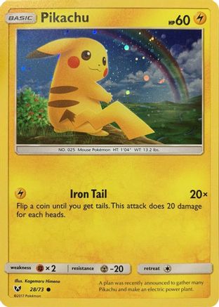 Pikachu (Cosmos Holo) 028/73  - Holofoil Miscellaneous Cards & Products