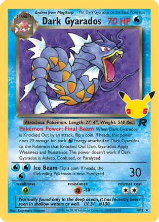 Dark Gyarados 008/82  - Holofoil Celebrations Classic Collection