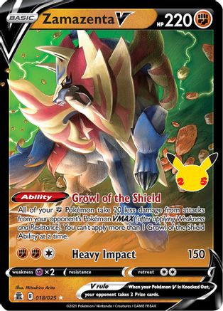 Zamazenta V 018/025  - Holofoil Celebrations