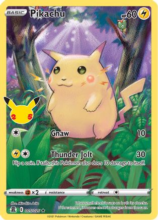 Pikachu 005/025  - Holofoil Celebrations