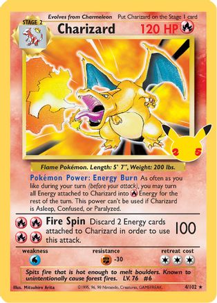 Charizard 004/102  - Holofoil Celebrations Classic Collection