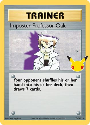 Imposter Professor Oak 073/102  - Holofoil Celebrations Classic Collection