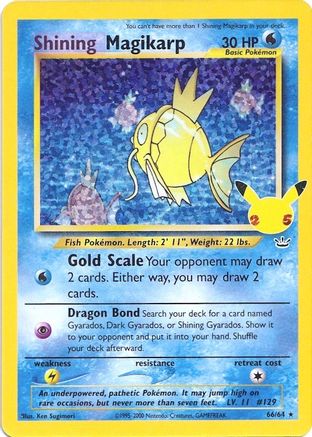 Shining Magikarp 066/64  - Holofoil Celebrations Classic Collection