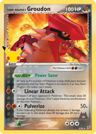 Team Magma's Groudon 009/95  - Holofoil Celebrations Classic Collection